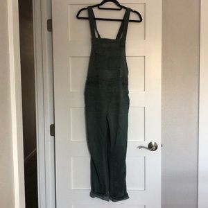 Free people washed denim overalls